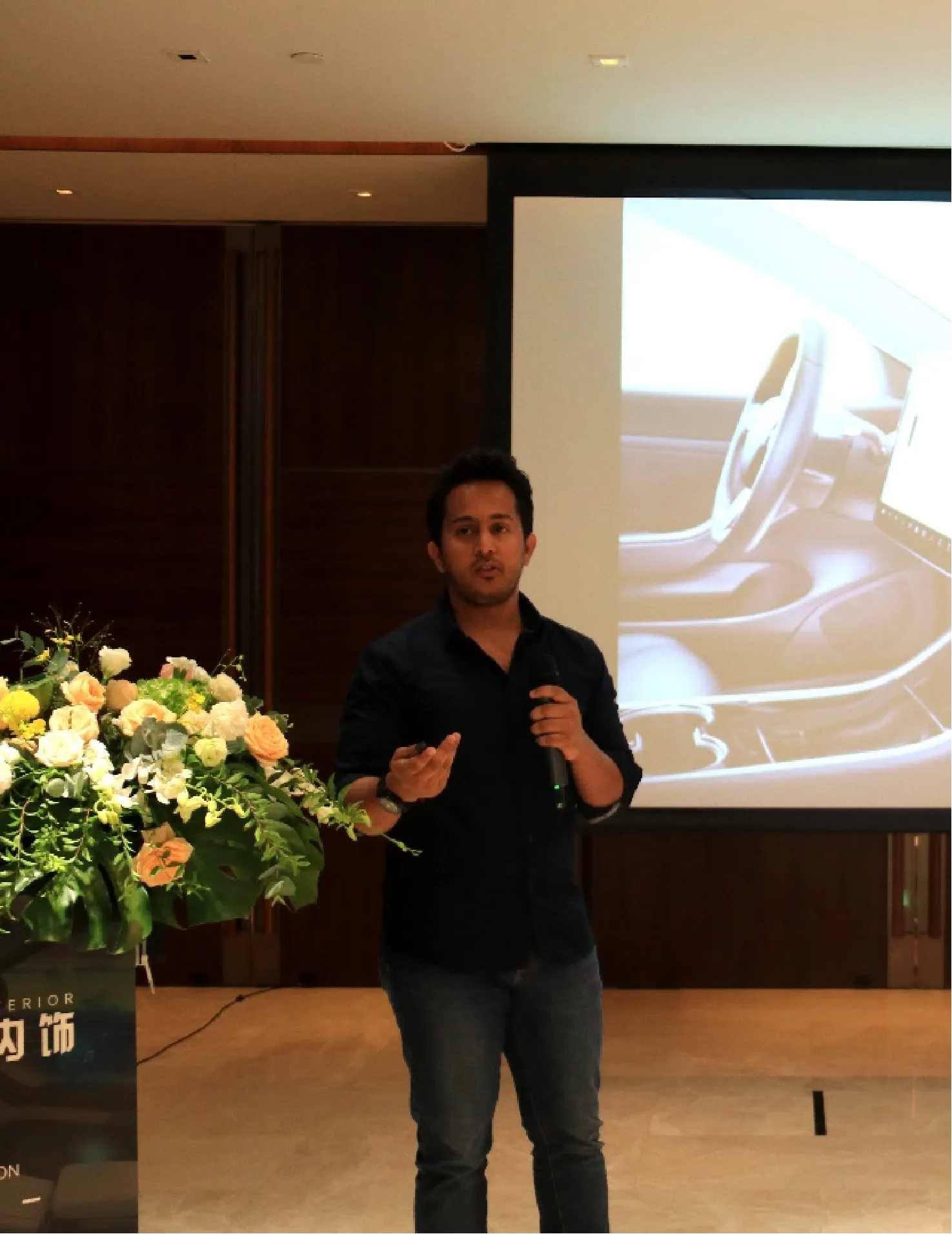 Rajshekhar Dass giving a talk