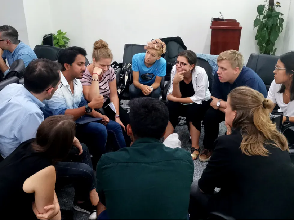 Raj running a design workshop with a group