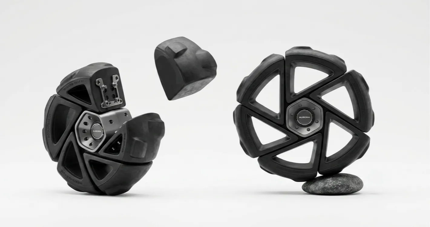 The segmented momentum wheel