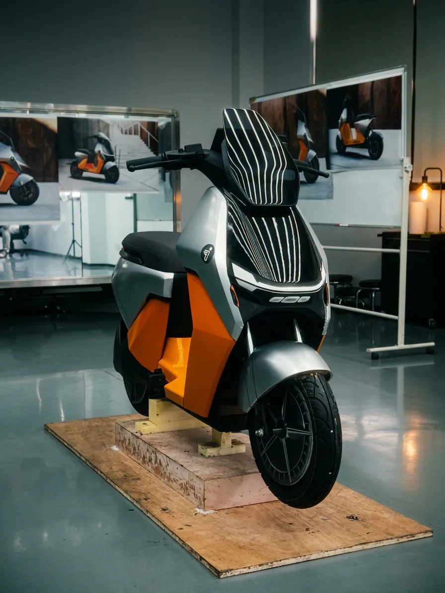 The first prototype in the studio